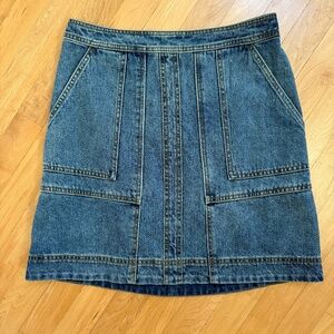 ⚡️ Flash Sale CAbi Speedway Denim Carpenter A Line Skirt Size 2